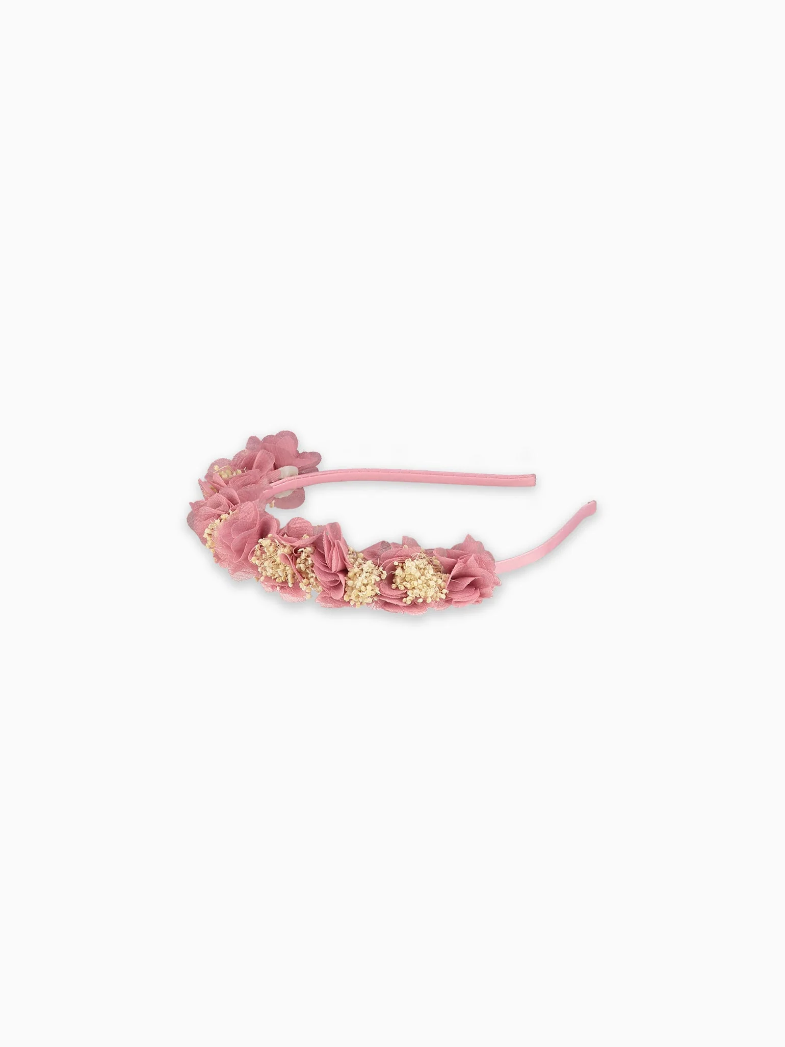 Dusty Pink Iria Flower Girl Headband - Image 3