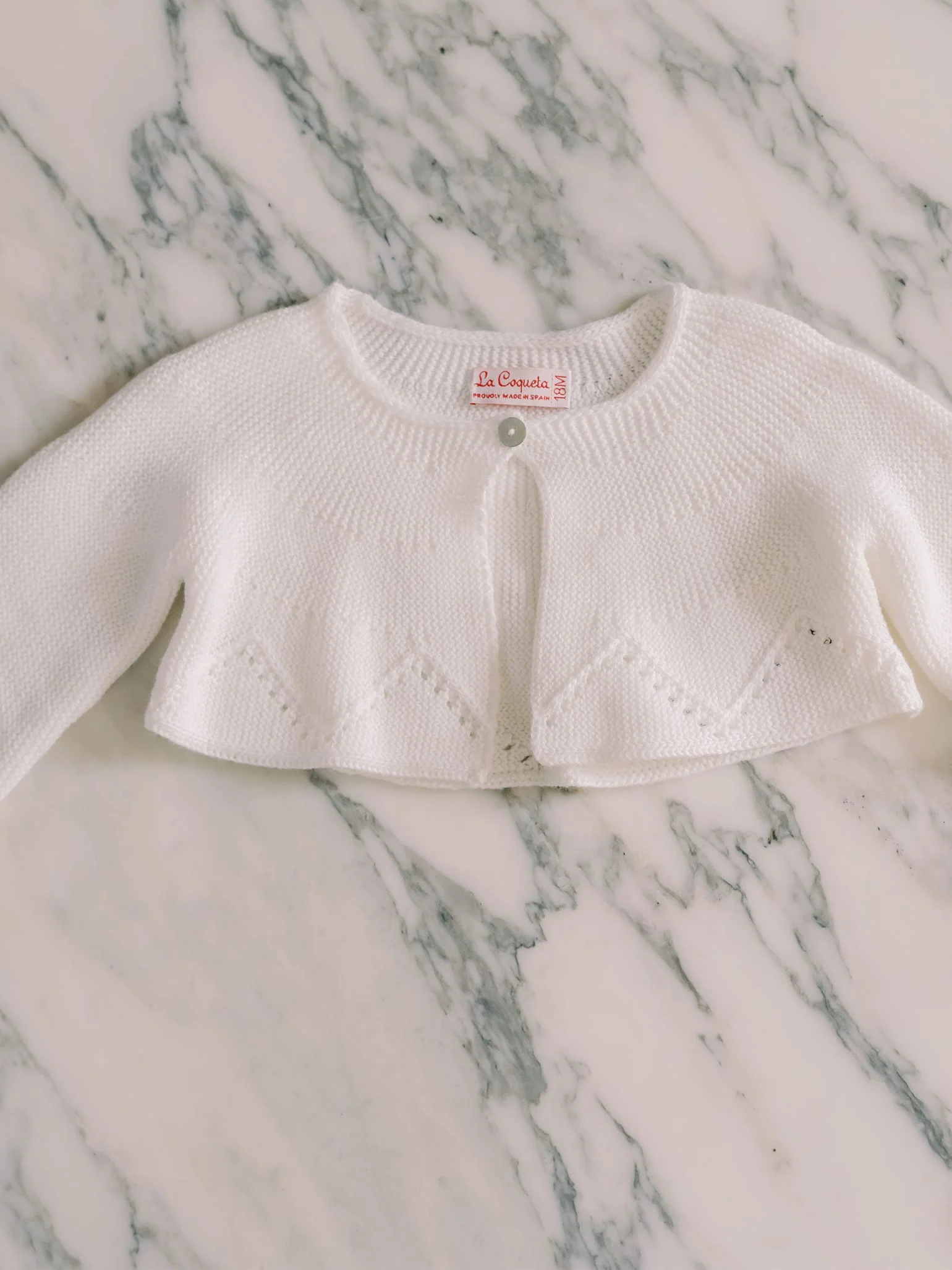 Ivory Linda Ceremony Baby Girl Cardigan - Image 5