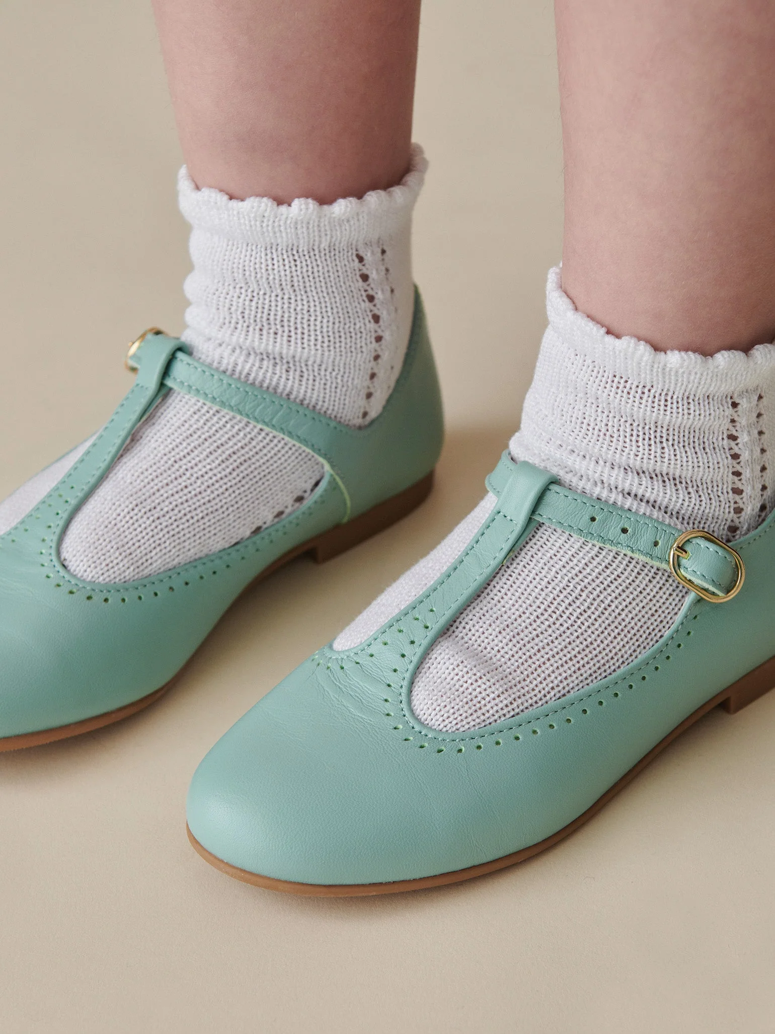 White Openwork Short Girl Socks - Image 3